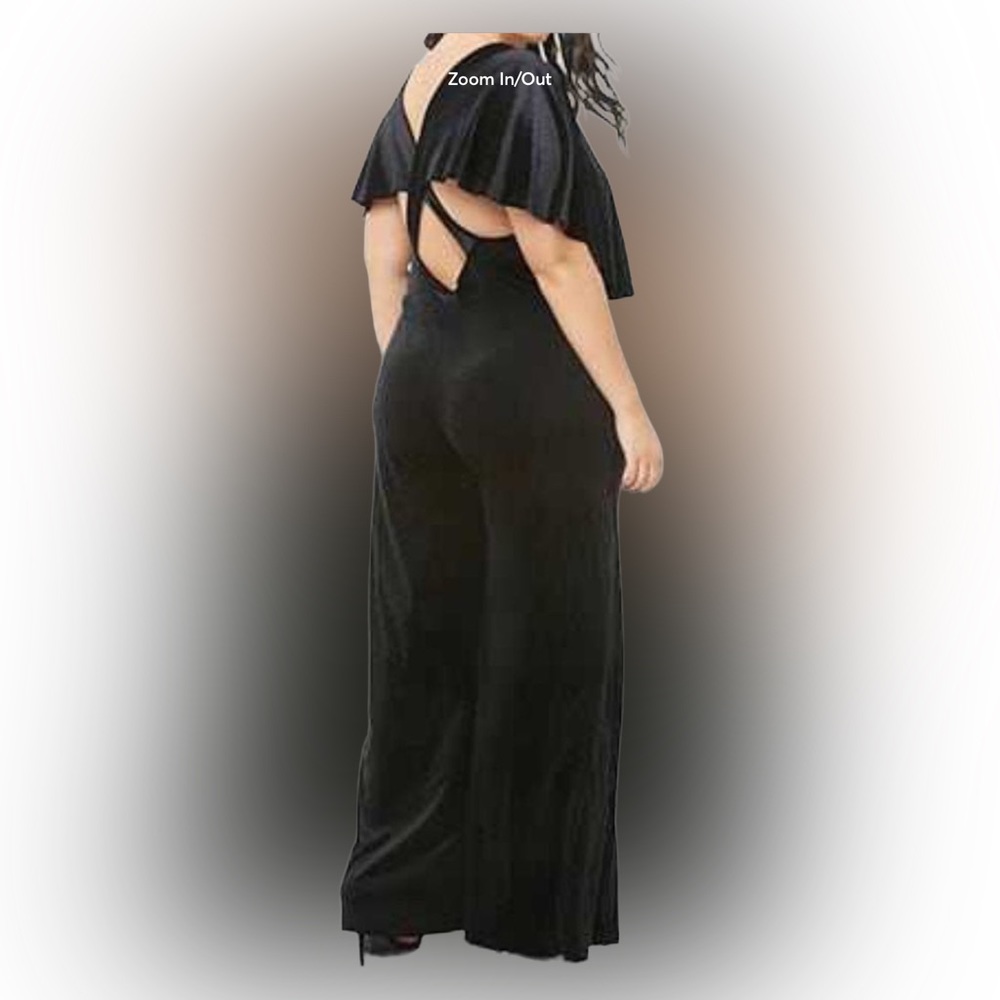 Forever 21 Plus Women Velvet jumpsuit size 1x